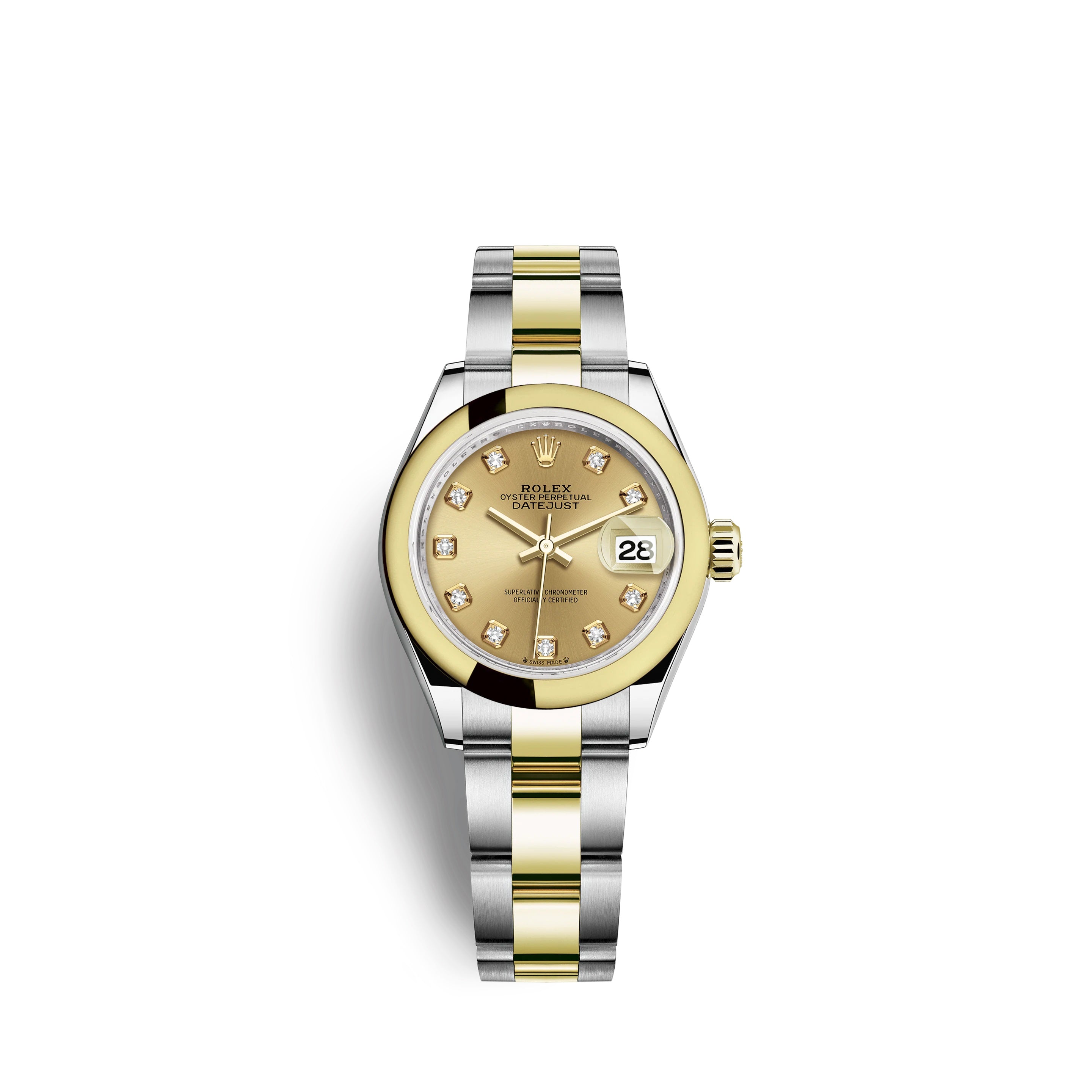 Lady-Datejust 28, Oystersteel and 18k Yellow Gold, Ref# 279163-0012