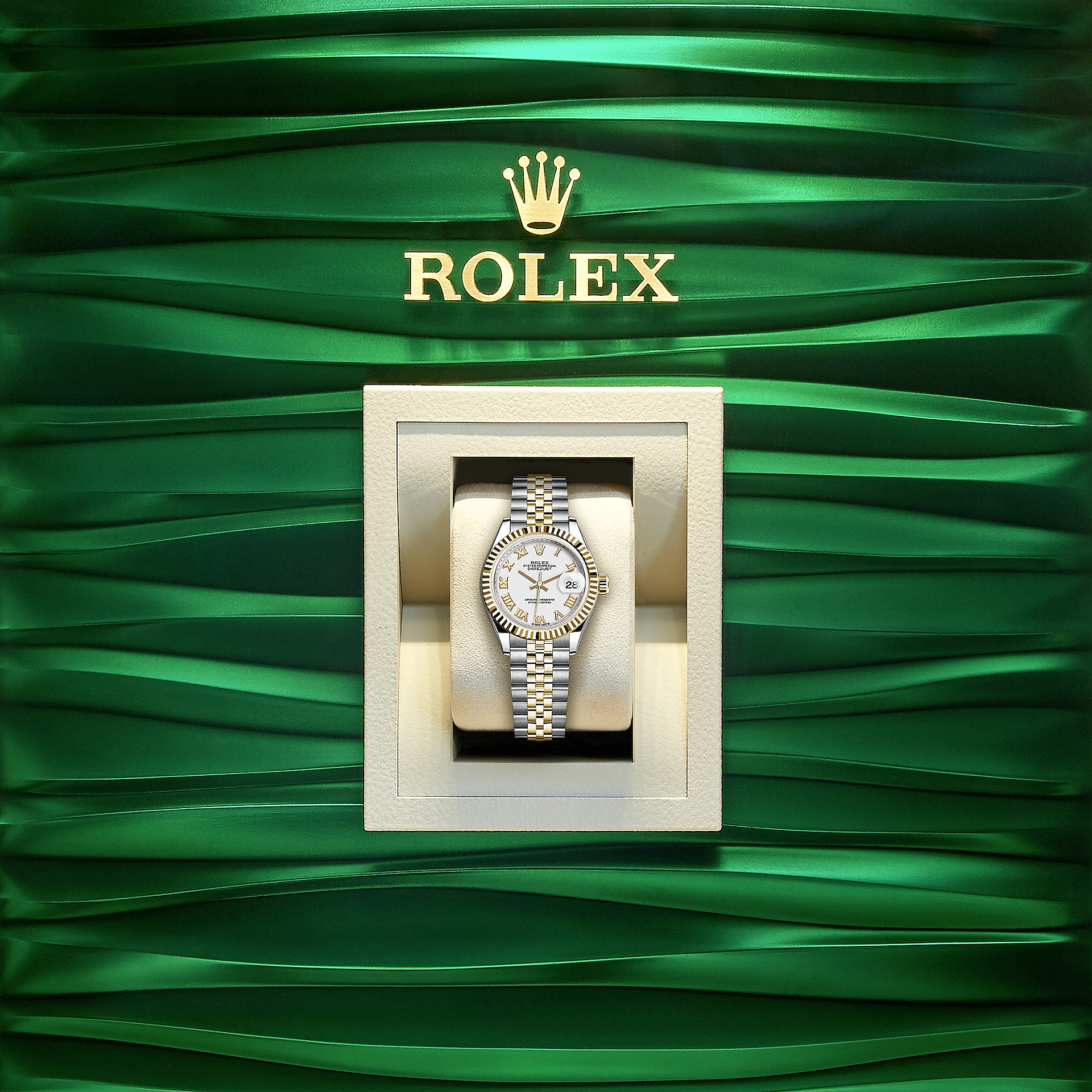 Lady-Datejust 28, Oystersteel and 18k Yellow Gold, Ref# 279173-0023