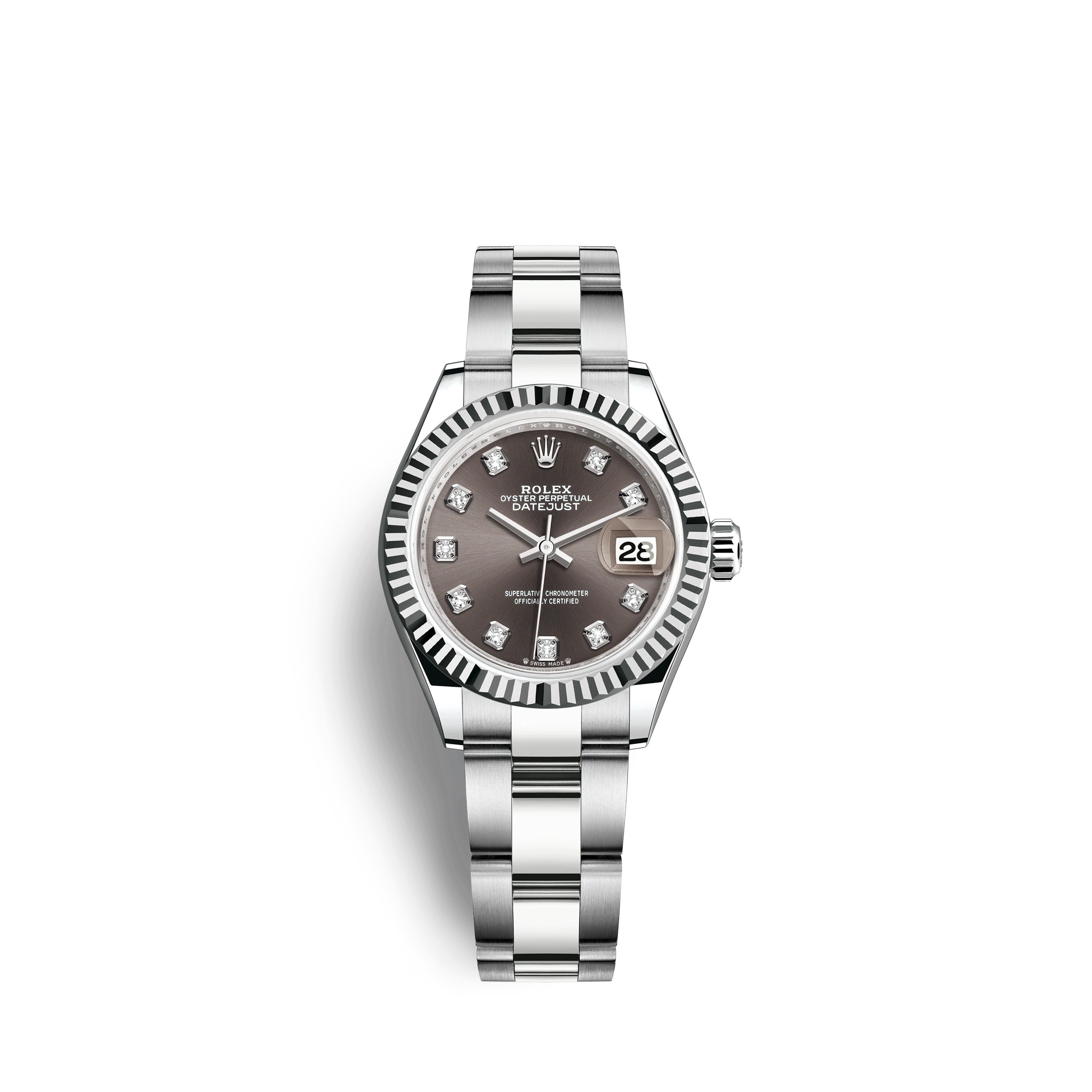 Lady-Datejust 28, Oystersteel and 18k White Gold, Ref# 279174-0016