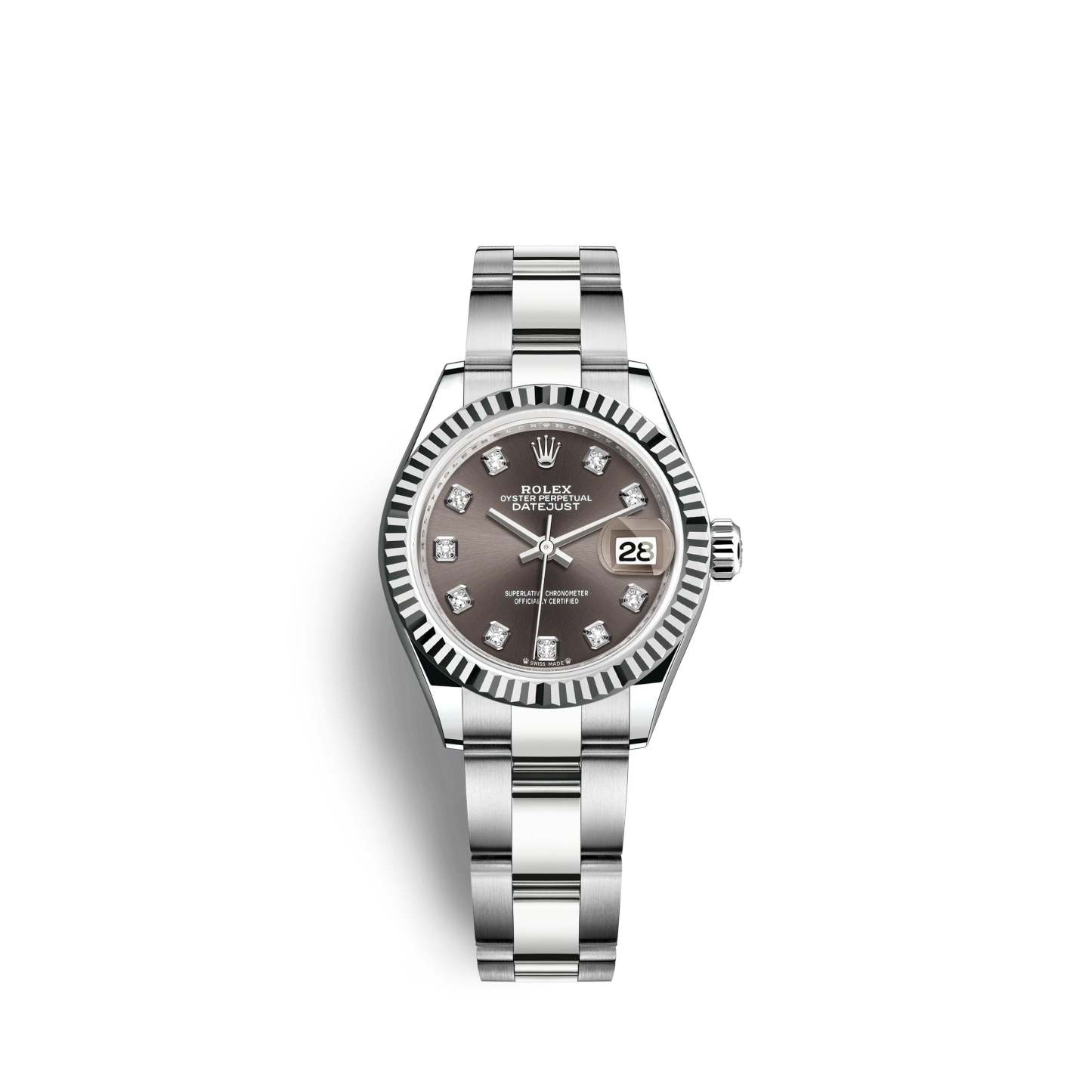 Lady-Datejust 28, Oystersteel and 18k White Gold, Ref# 279174-0016