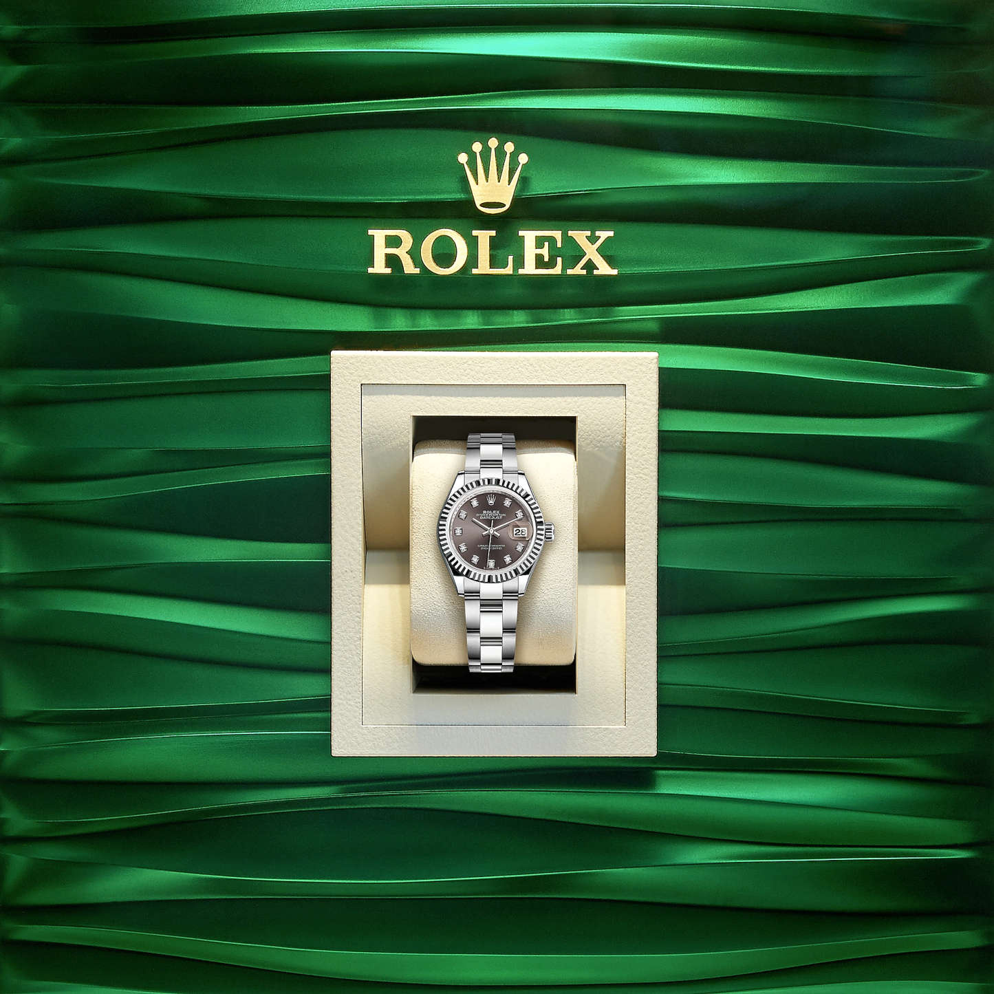 Lady-Datejust 28, Oystersteel and 18k White Gold, Ref# 279174-0016