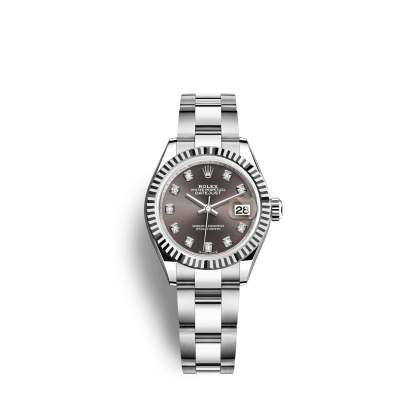 Lady-Datejust 28, Oystersteel and 18k White Gold, Ref# 279174-0016