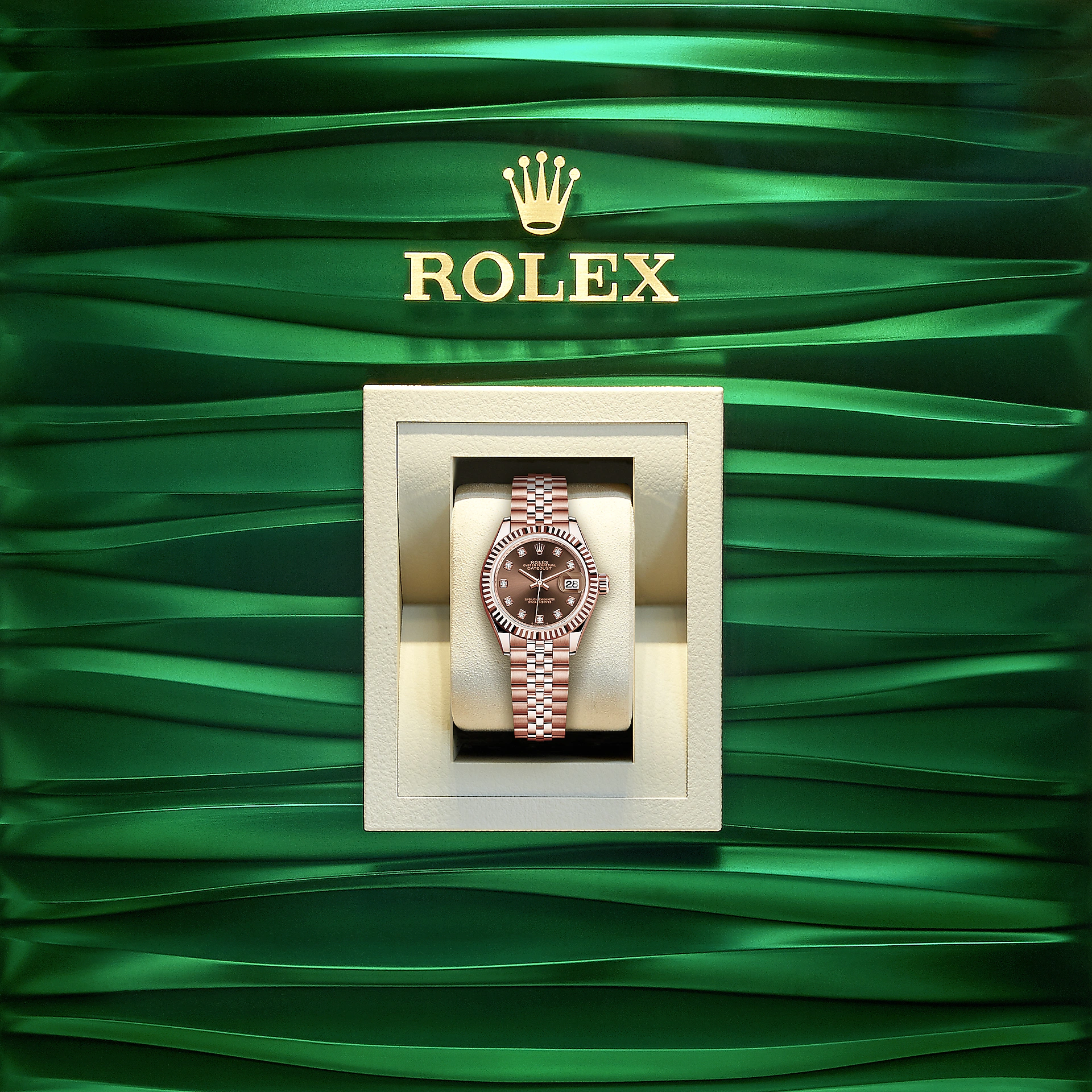 Lady-Datejust 28, 18k Everose Gold, Ref# 279175-0010