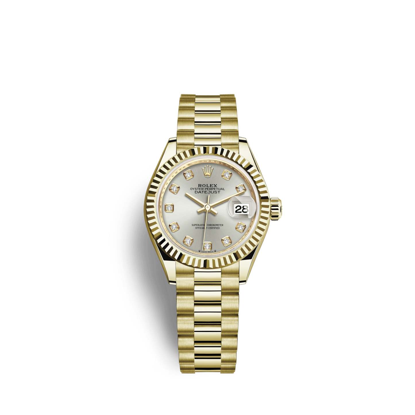 Lady-Datejust 28, 18k Yellow Gold, Ref# 279178-0015