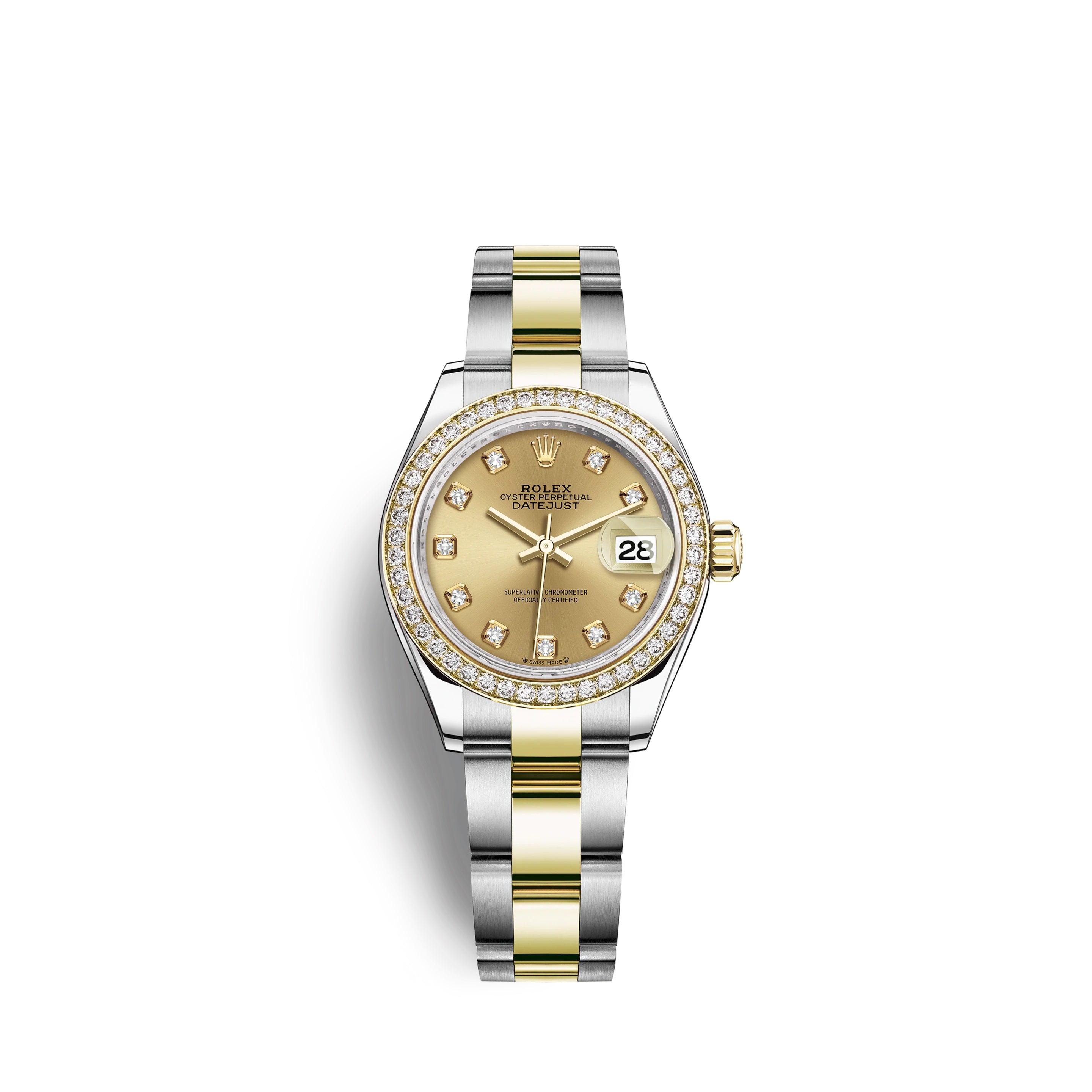 Lady-Datejust 28, Oystersteel and 18k Yellow Gold, Ref# 279383RBR-0012