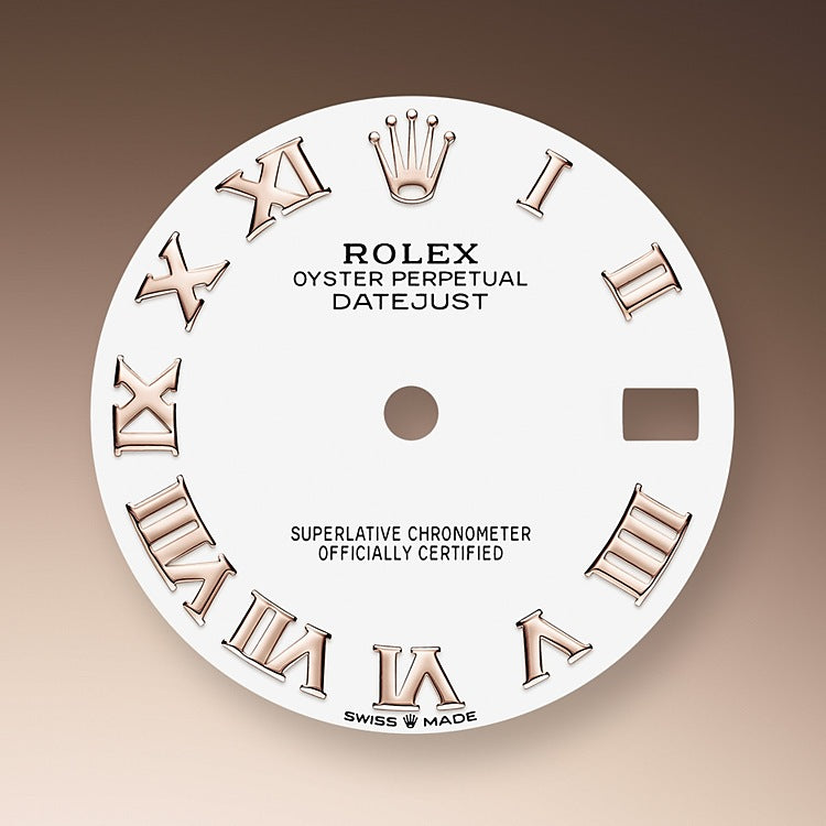Datejust 31, Oystersteel, 18kt Everose Gold and diamonds, Ref# 278381RBR-0003