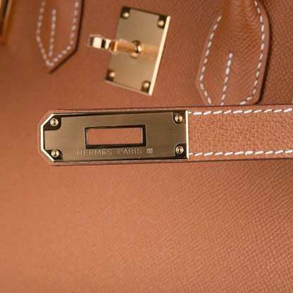 Birkin 30 Sellier Bag Gold Veau Graine Monsieur Laiton Limited Edition