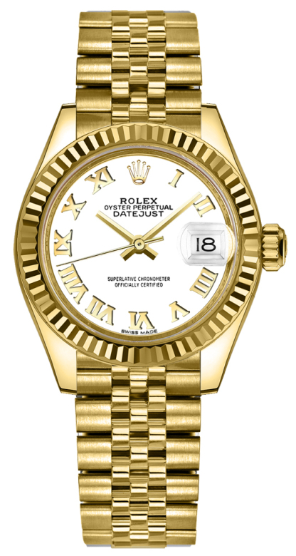 Lady-Datejust 28 White Dial Watch 279178-0030