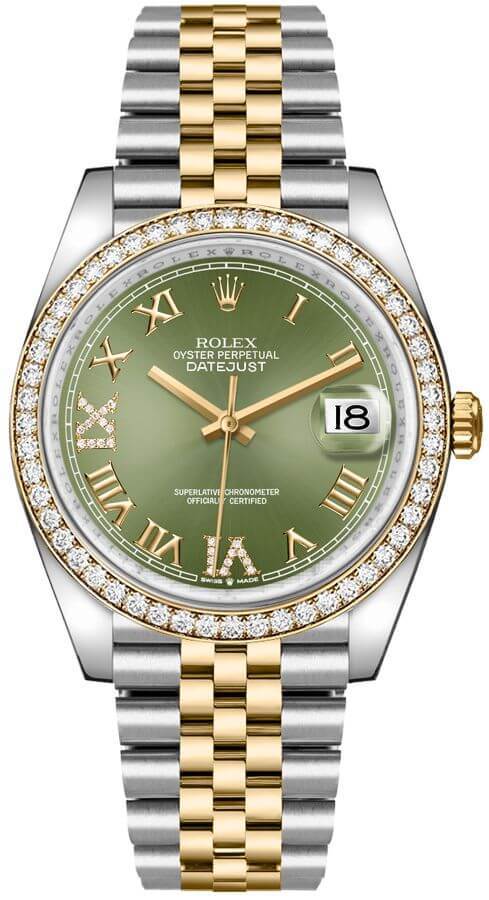 Datejust 36 Oystersteel Yellow Gold Luxury Watch 126283RBR-0011