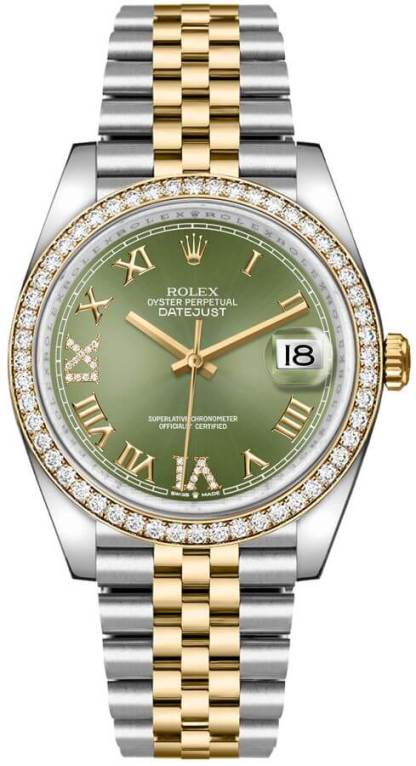 Datejust 36 Oystersteel Yellow Gold Luxury Watch 126283RBR-0011