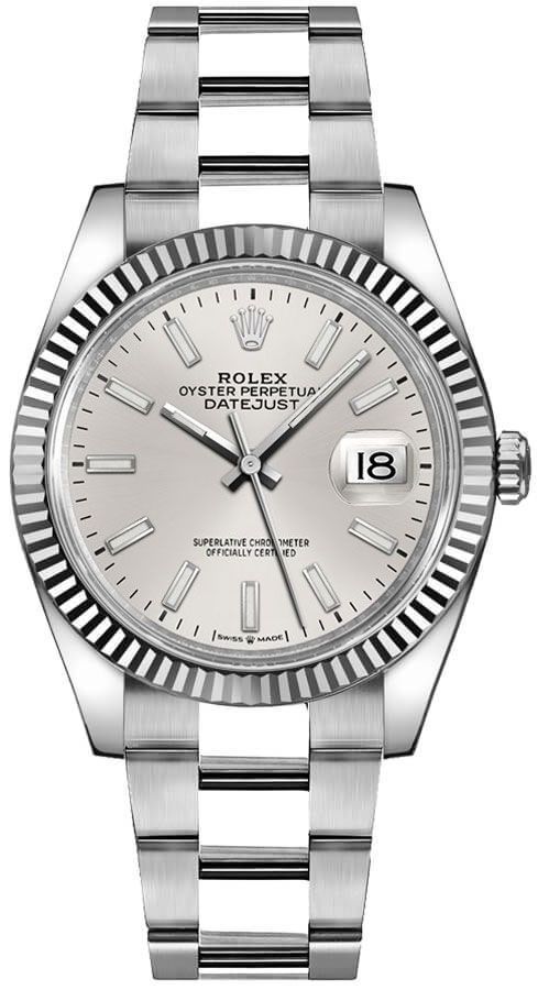 Datejust 36 White Gold Fluted Bezel Unisex Watch 126234-0014