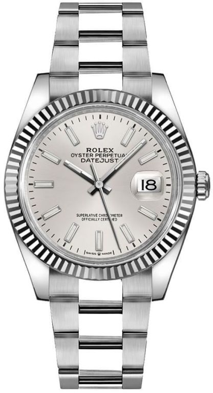 Datejust 36 White Gold Fluted Bezel Unisex Watch 126234-0014