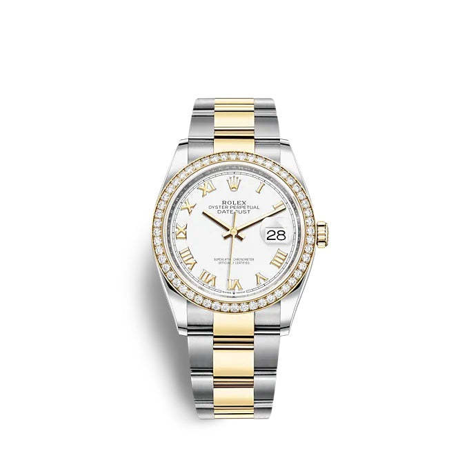 Datejust 36 Oystersteel and yellow gold Ref# 126283RBR-0016