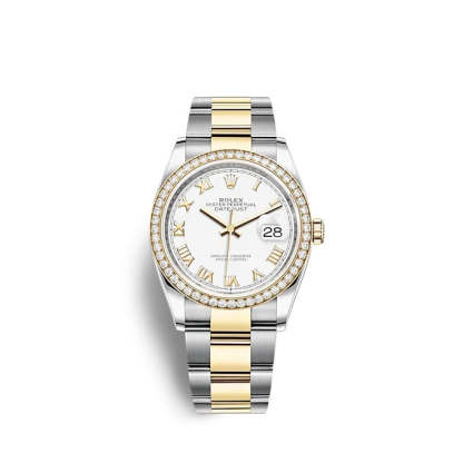Datejust 36 Oystersteel and yellow gold Ref# 126283RBR-0016