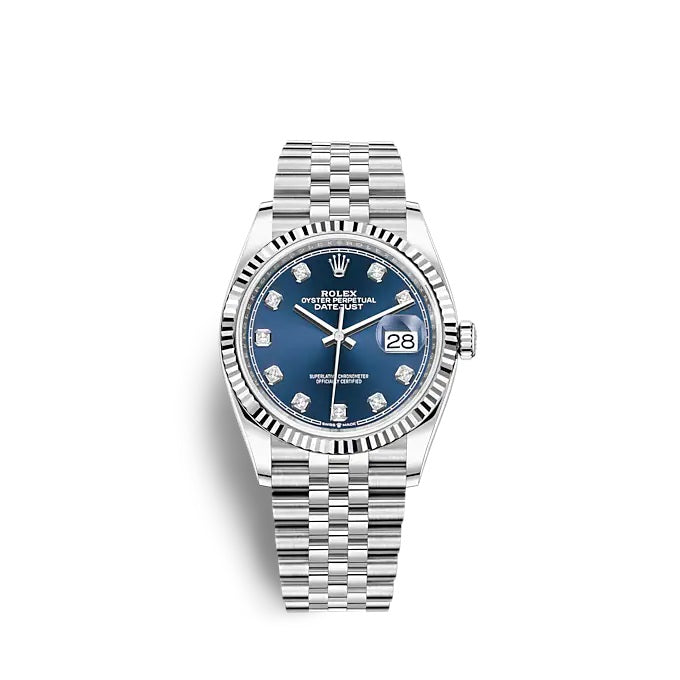 Datejust 36 Oystersteel and white gold Ref# 126234-0037