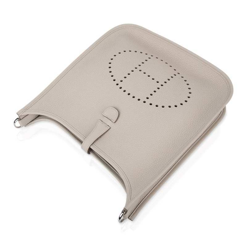 Evelyne PM Bag Beton Palladium Hardware Clemence Leather New w/Box