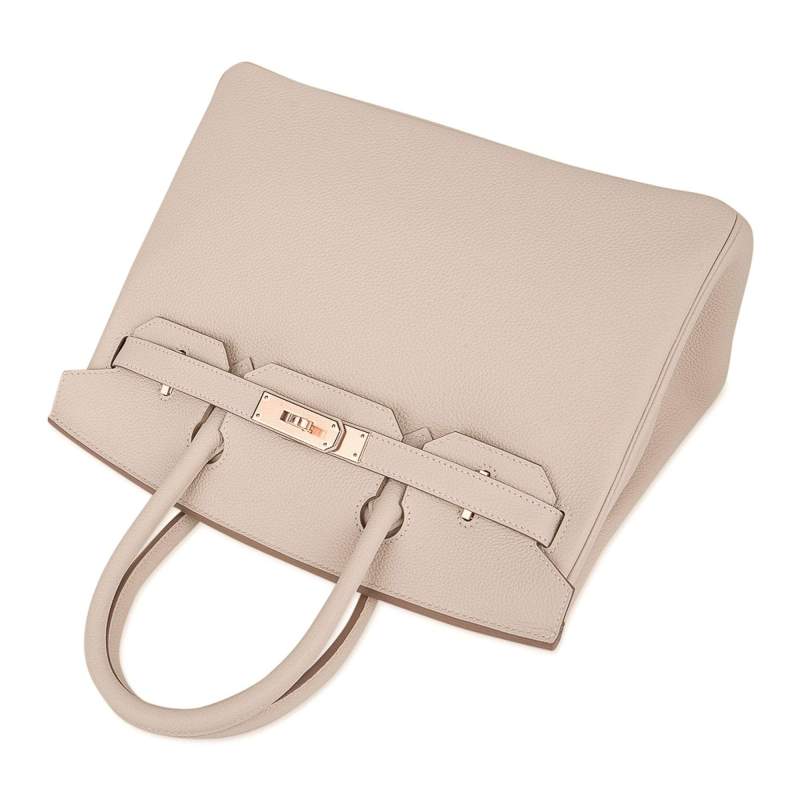 Birkin 30 Bag Craie Togo Leather with Rose Gold Hardware