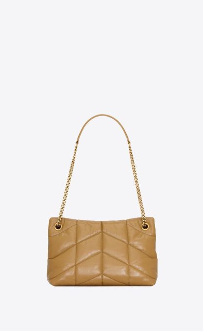 SMALL PUFFER IN CRINKLED LEATHER