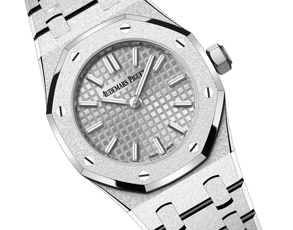 Royal Oak Mini Frosted Gold Quartz Ref. 67630BC.GG.1312BC.01-C