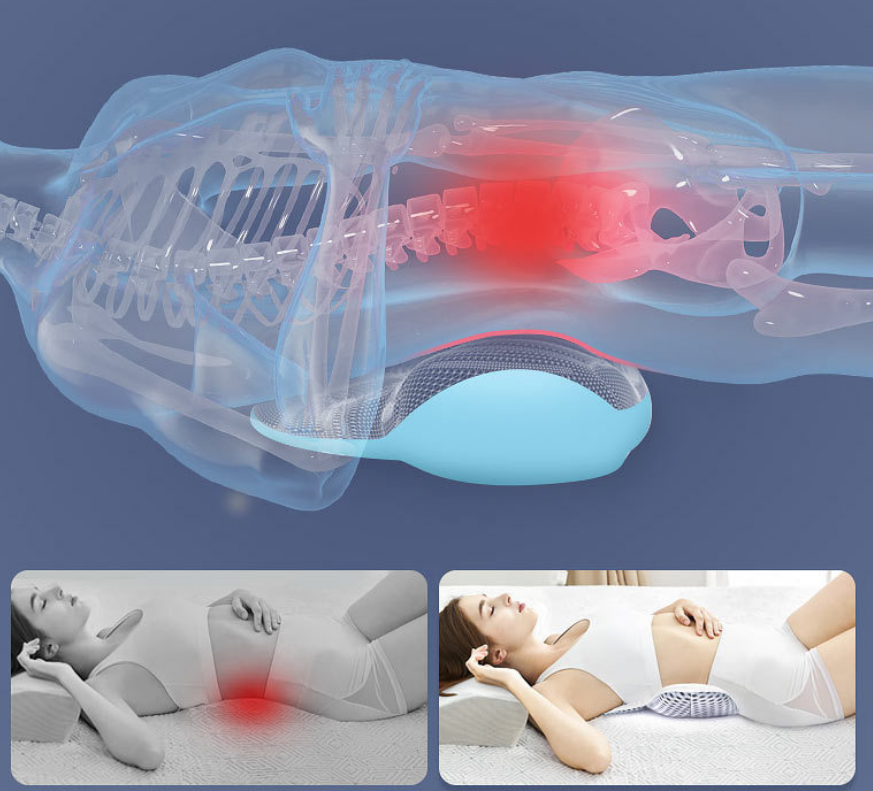 3D Légáteresztő Deréktámasz - Ergonomikus Gerinctámogatás Alvás közben
