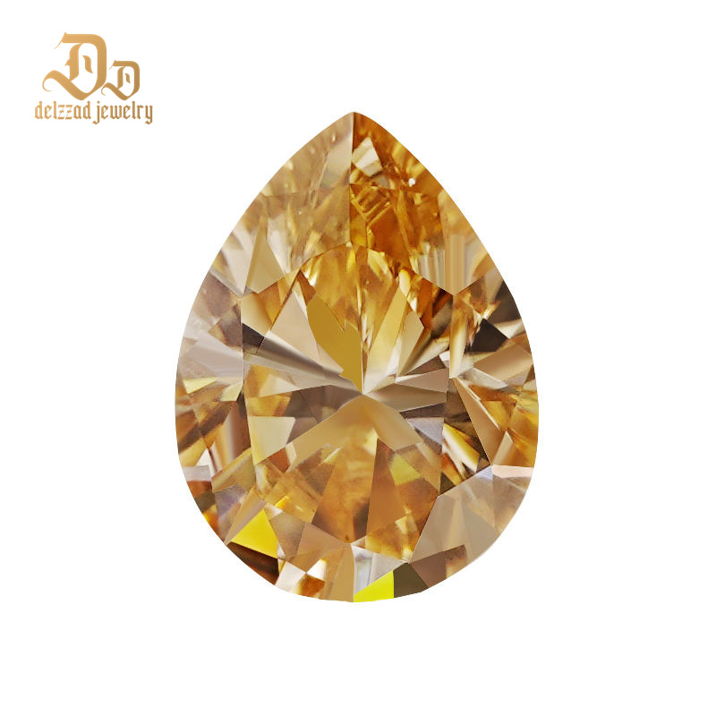 Vivid Yellow 7*11 mm Loose Moissanite Gemstone Factory Price Wholesale