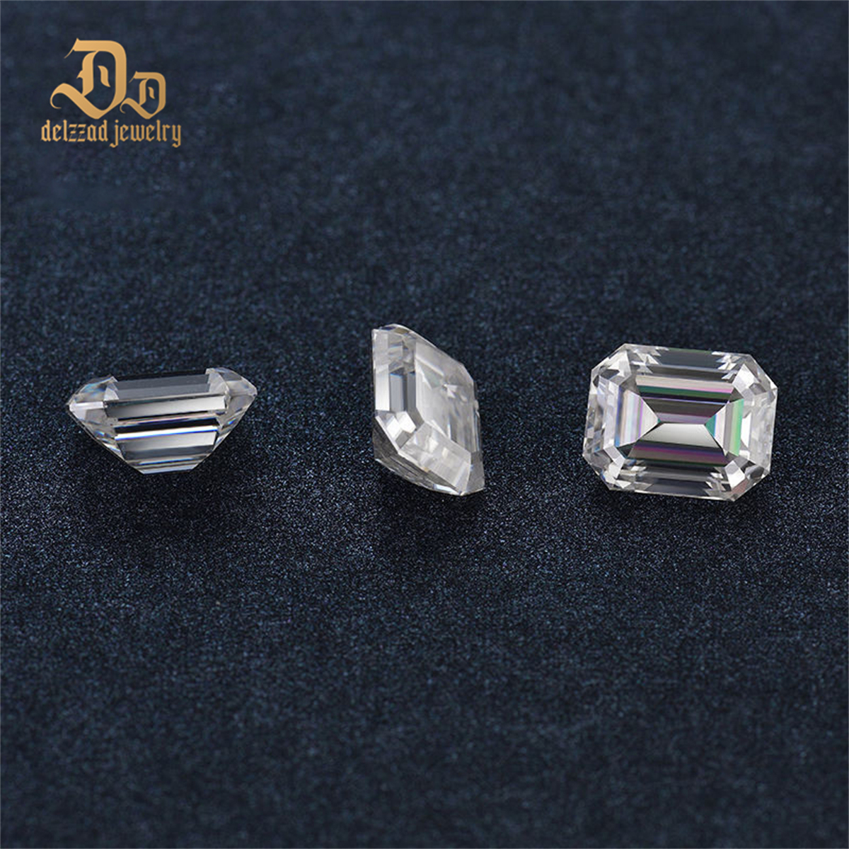 Flawless Emerald Moissanite Loose Moissanite Diamonds VVS