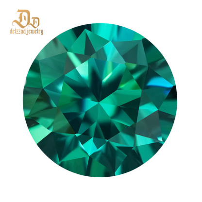 Top Quality Moissanite Diamond Moissanite Price Diamond Loose Round/emerald Cut Green Color Moissanite