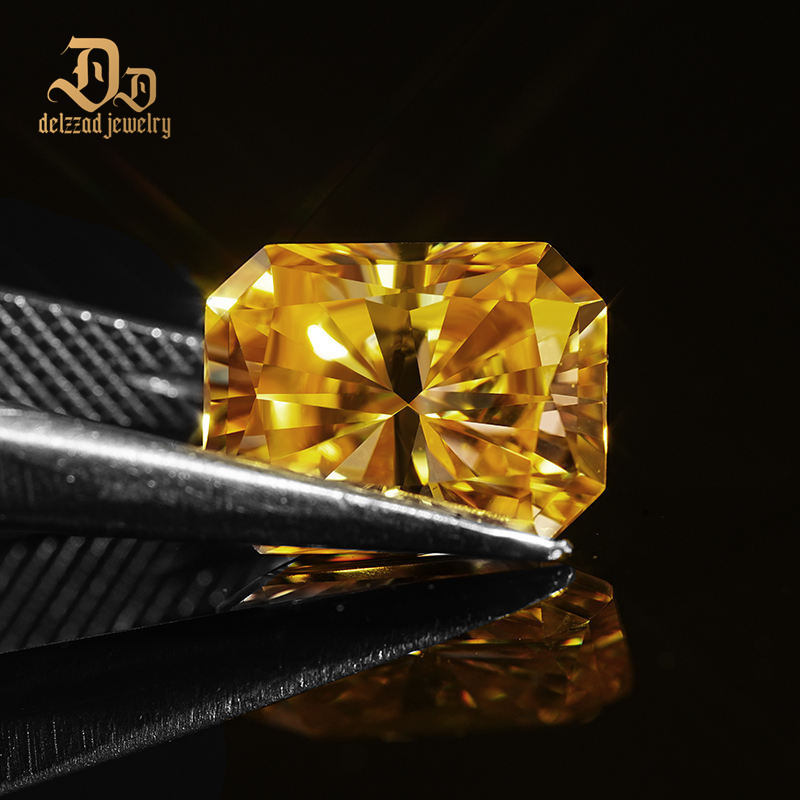  Yellow Radiant Cut Jewelry Making Stones Natural Yellow Moissanite Diamond Per Price Loose
