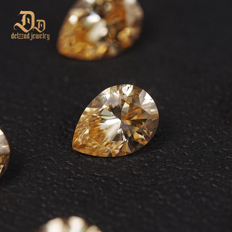 Vivid Yellow 7*11 mm Loose Moissanite Gemstone Factory Price Wholesale