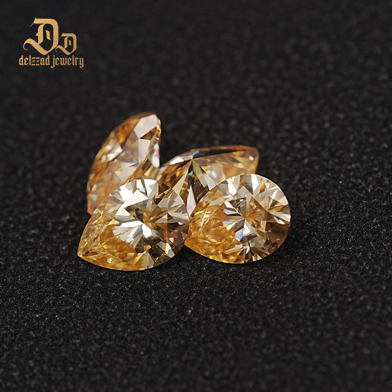 Vivid Yellow 7*11 mm Loose Moissanite Gemstone Factory Price Wholesale