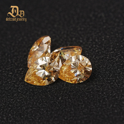 Vivid Yellow 7*11 mm Loose Moissanite Gemstone Factory Price Wholesale