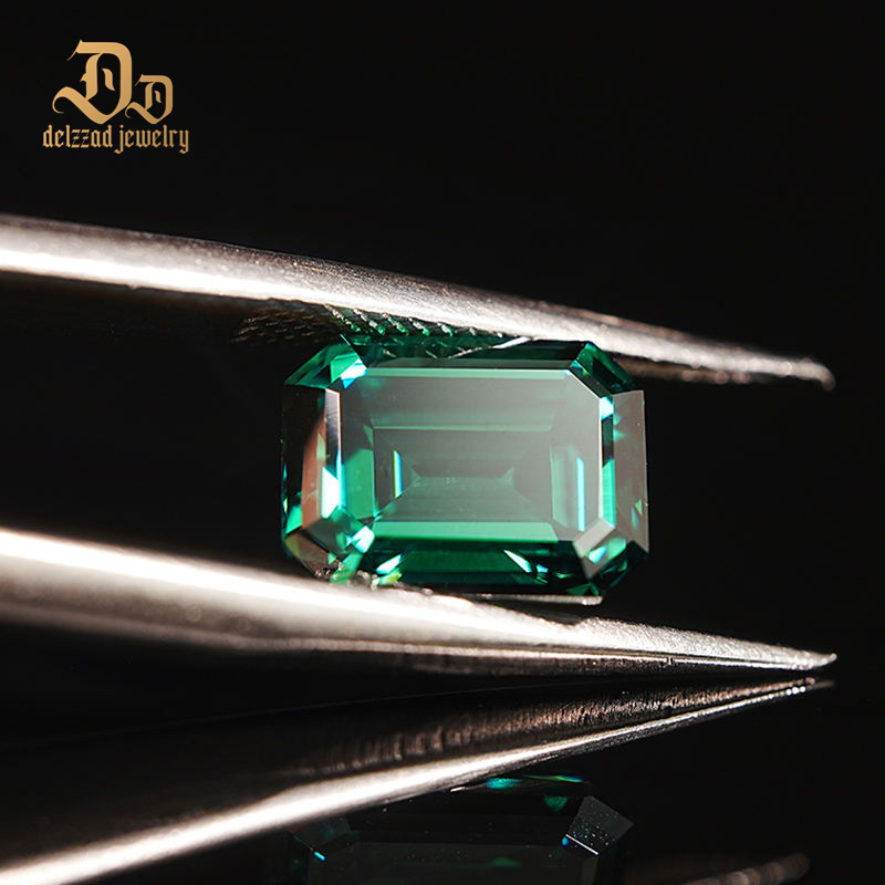 Moissanite Jewelry Hydrothermal Colombian Precious Emerald Cut Moissanite for Jewelry Making