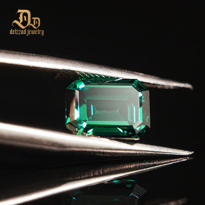 Moissanite Jewelry Hydrothermal Colombian Precious Emerald Cut Moissanite for Jewelry Making