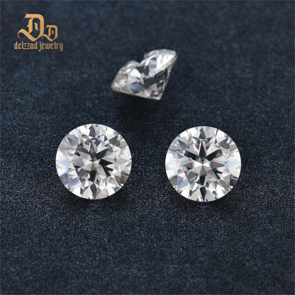 VVS1 Clarity Loose Moissanite Diamond White Round Brilliant Cut DEF for Jewelry Making