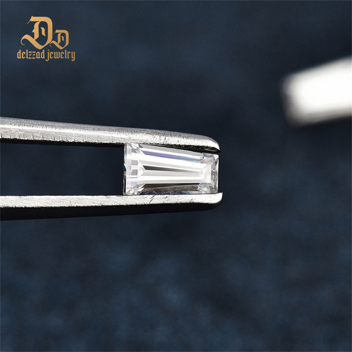 Unique Trapezoid Cut Super White Loose Gemstone Melee Moissanite Gemstone