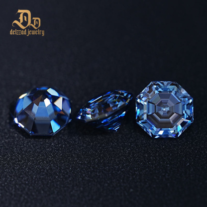 7MM 2 Carat Vivid Blue Vvs Sapphire Loose Diamond Synthetic Moissanite Price