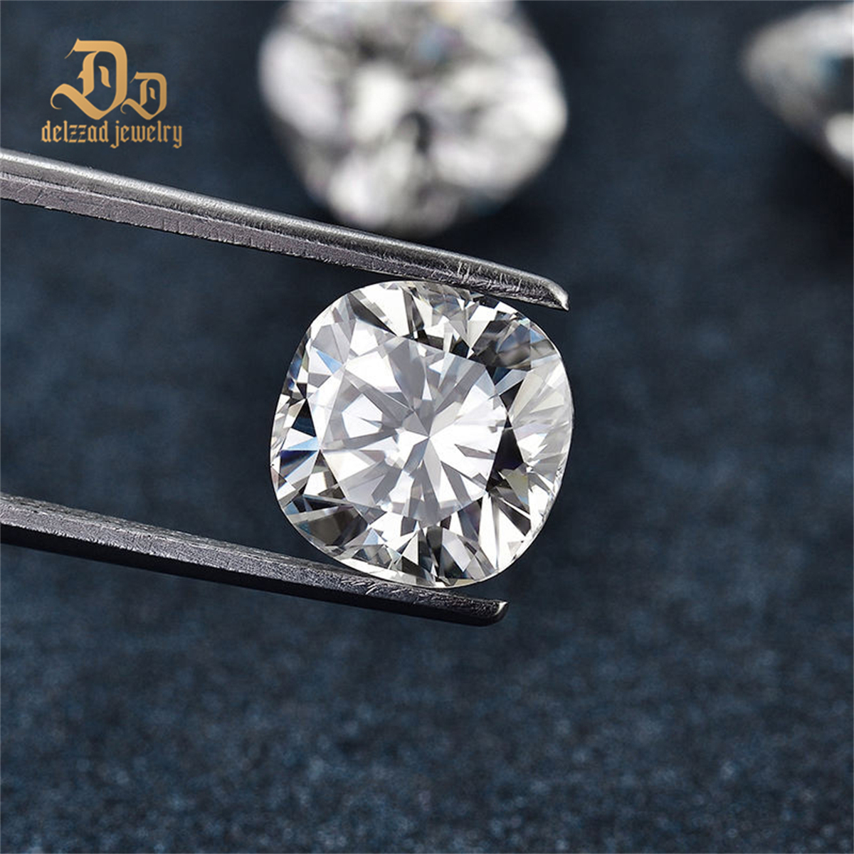 Wholesale Cushion Moissanite Stone 6mm 1Ct Loose Diamonds High Quality Gemstone for Jewelry Making