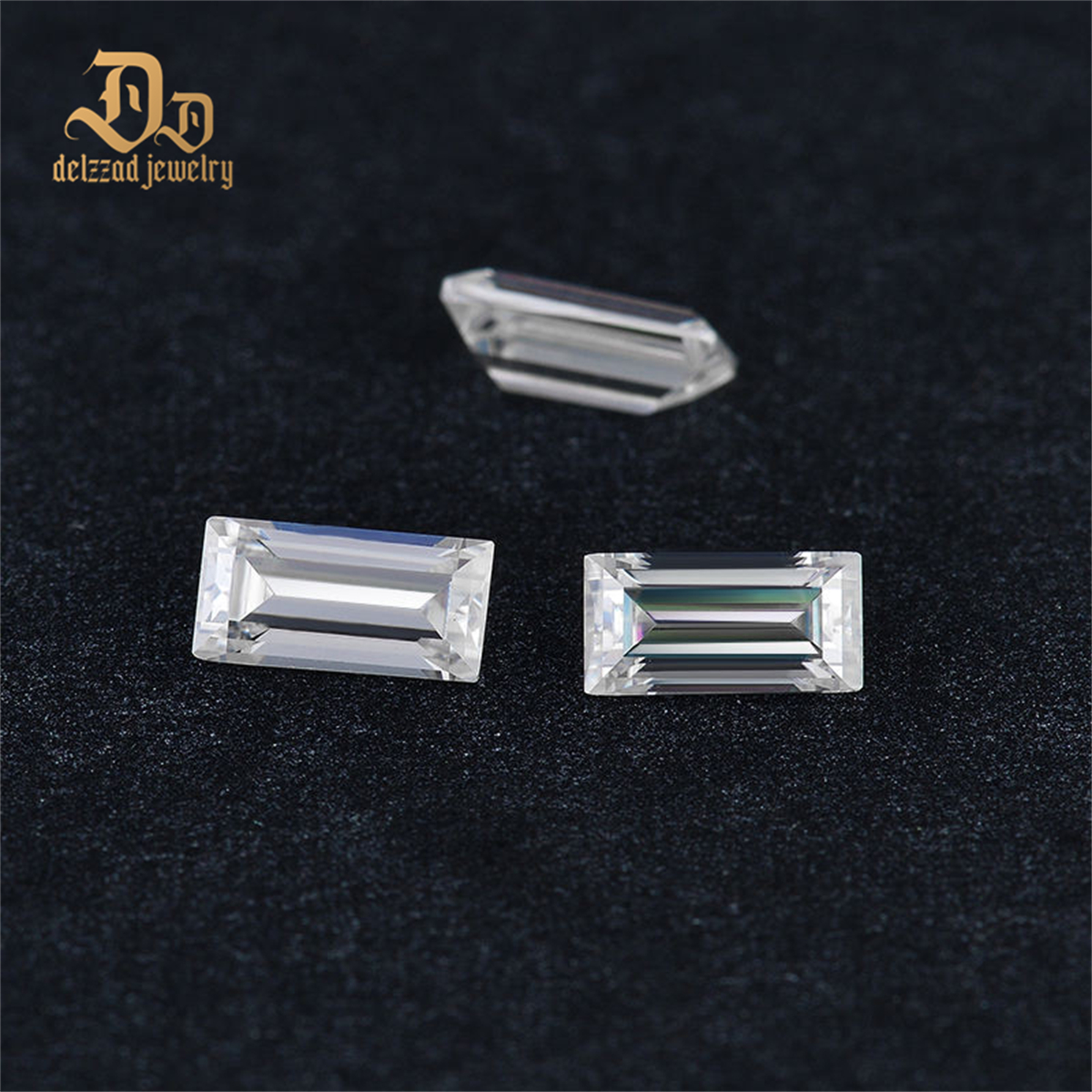 White D Color Baguette Cut Synthetic Diamond 3X5 mm Loose Moissanite Gemstone Colorless 3X5 Mm Moissanite