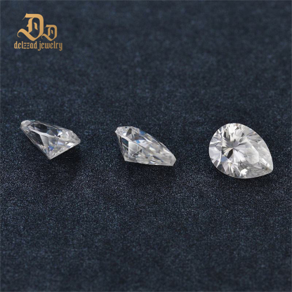 Loose Gemstone 10x7mm 2-3 CT 4 CT Synthetic Pear Cut Waterdrop Shaped Moissanite Diamond for Jewelry Setting