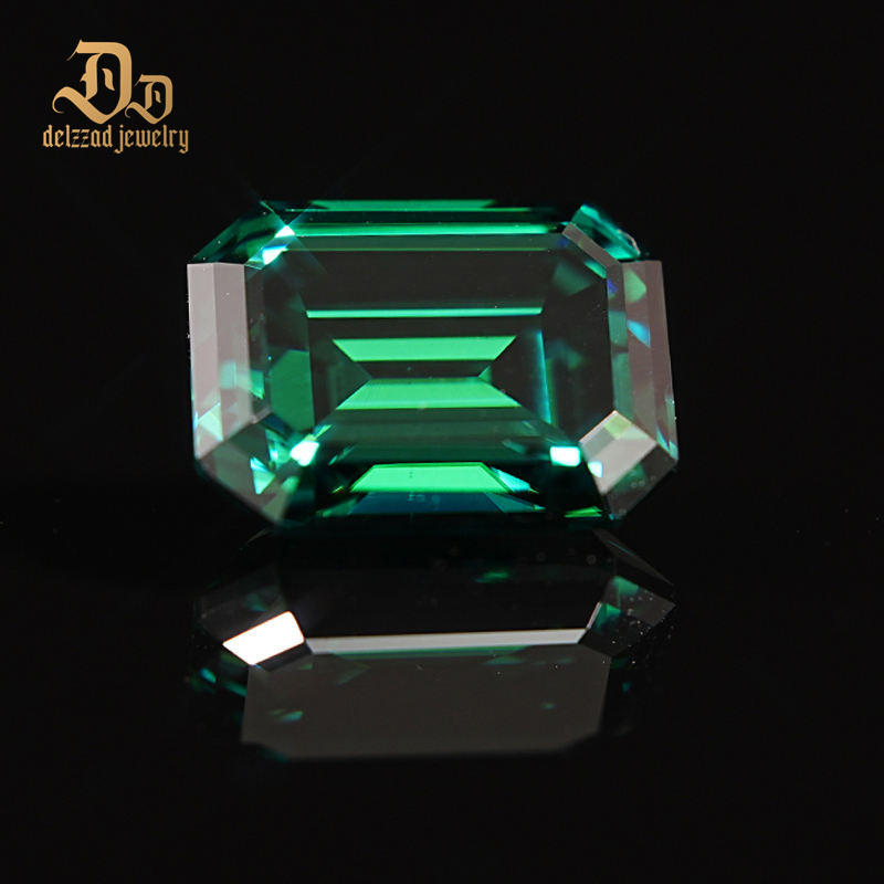 Moissanite Jewelry Hydrothermal Colombian Precious Emerald Cut Moissanite for Jewelry Making