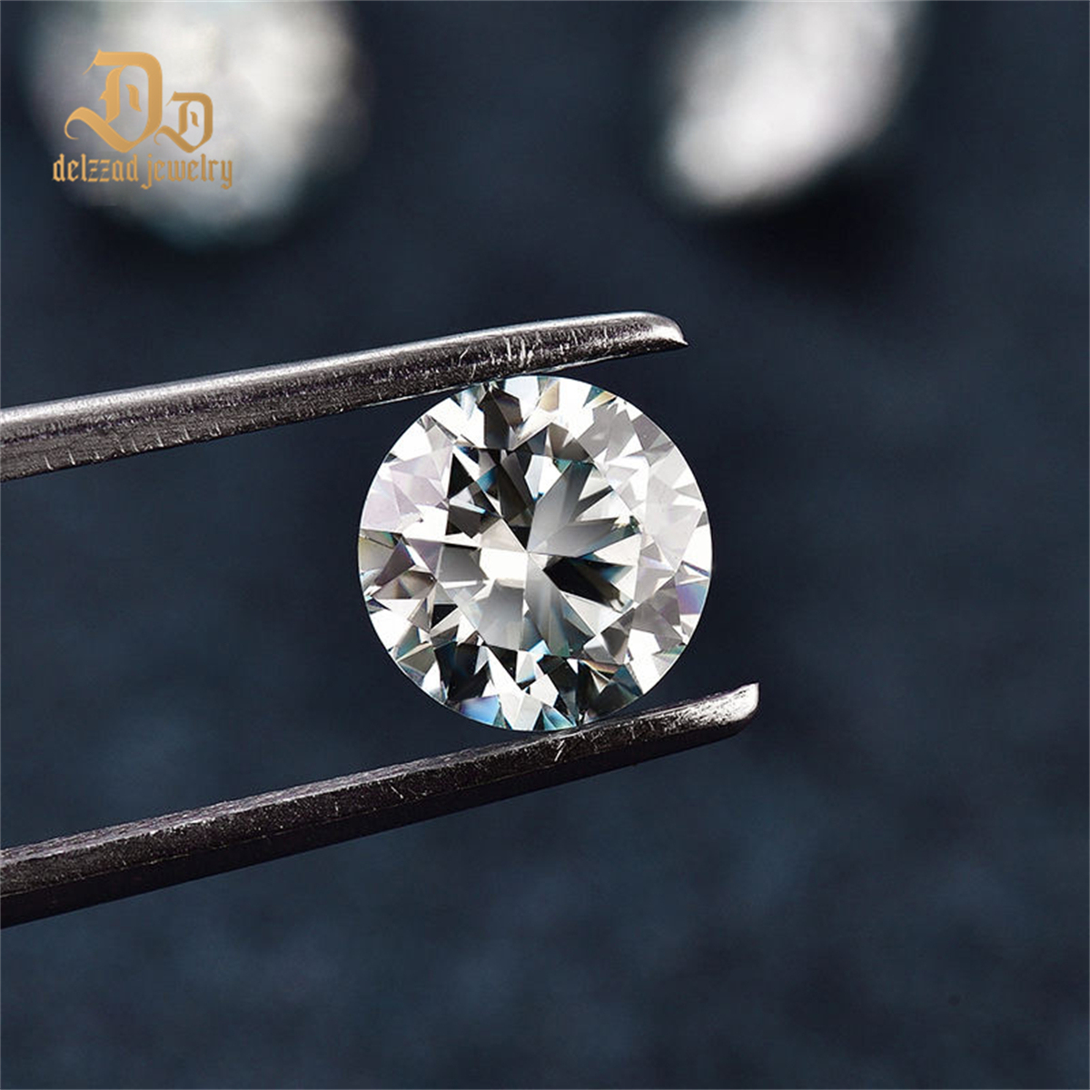 VVS1 Clarity Loose Moissanite Diamond White Round Brilliant Cut DEF for Jewelry Making