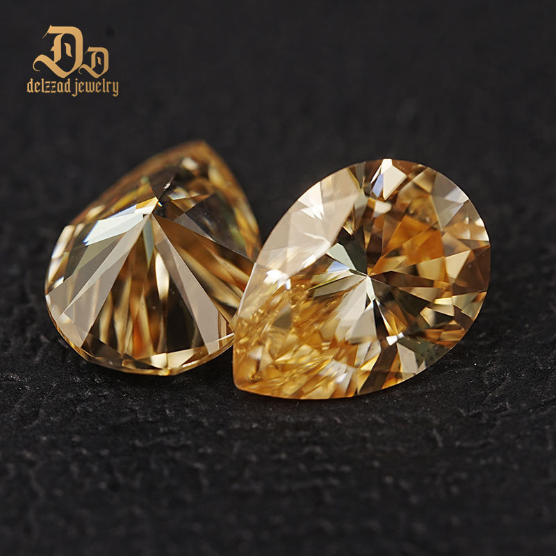 Vivid Yellow 7*11 mm Loose Moissanite Gemstone Factory Price Wholesale