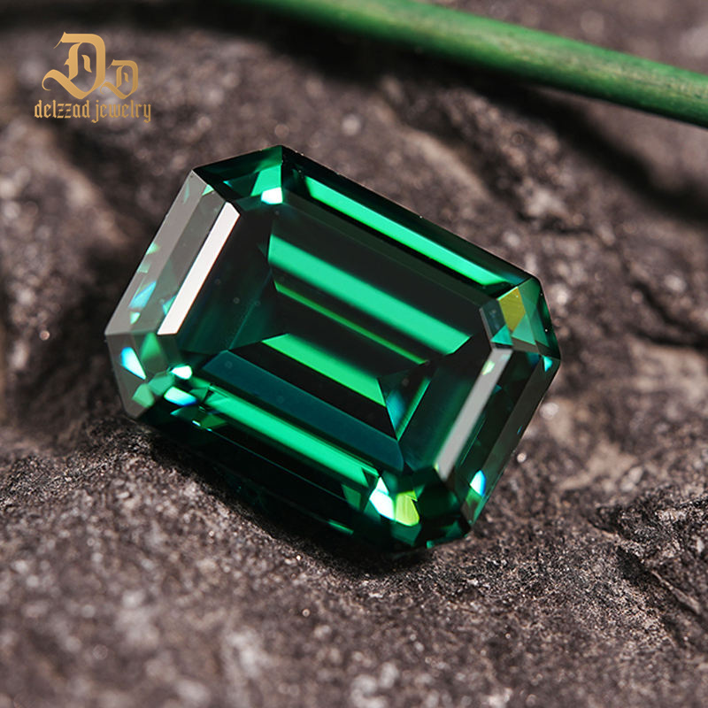 Moissanite Jewelry Hydrothermal Colombian Precious Emerald Cut Moissanite for Jewelry Making