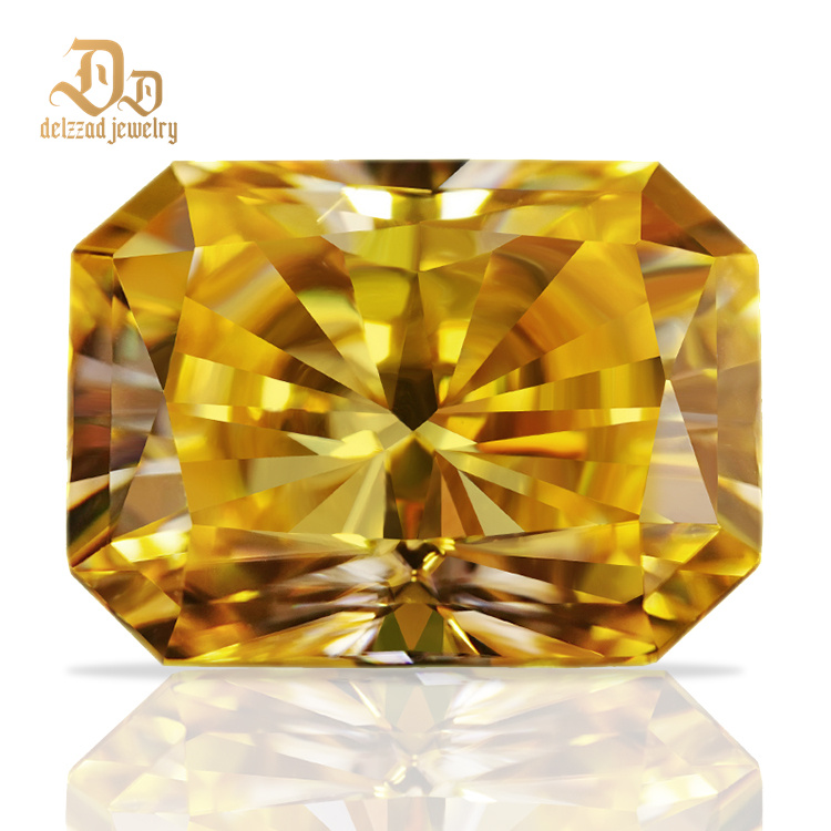  Yellow Radiant Cut Jewelry Making Stones Natural Yellow Moissanite Diamond Per Price Loose