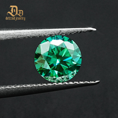 Top Quality Moissanite Diamond Moissanite Price Diamond Loose Round/emerald Cut Green Color Moissanite