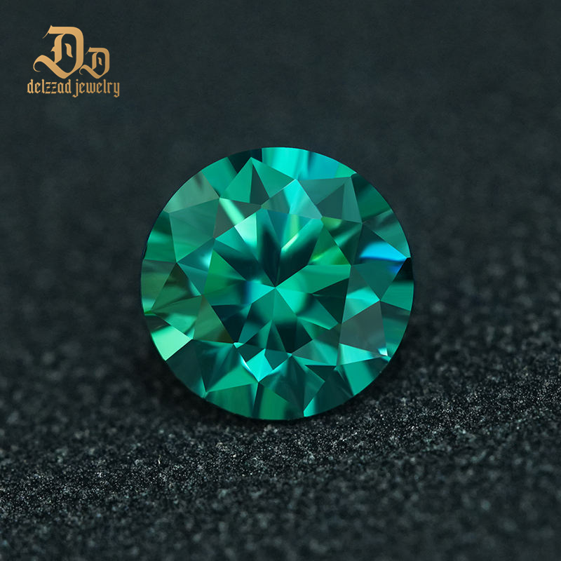 Top Quality Moissanite Diamond Moissanite Price Diamond Loose Round/emerald Cut Green Color Moissanite