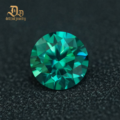 Top Quality Moissanite Diamond Moissanite Price Diamond Loose Round/emerald Cut Green Color Moissanite