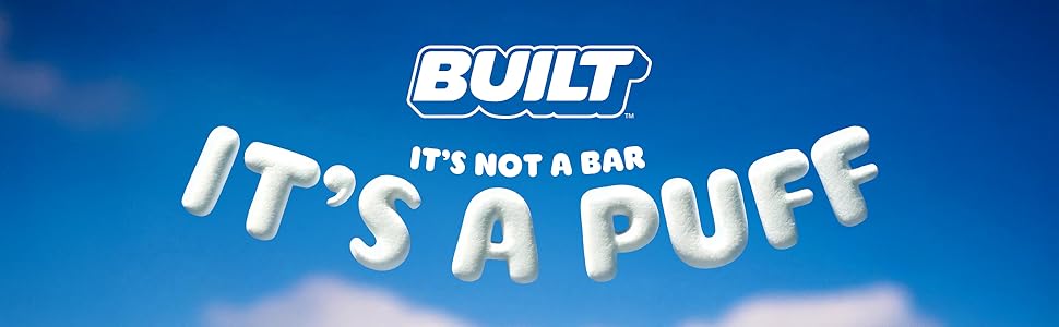 Built Bar - It's not a Bar. It's a Puff. Soft, Light, Marshmallow-y textured protein bars.
