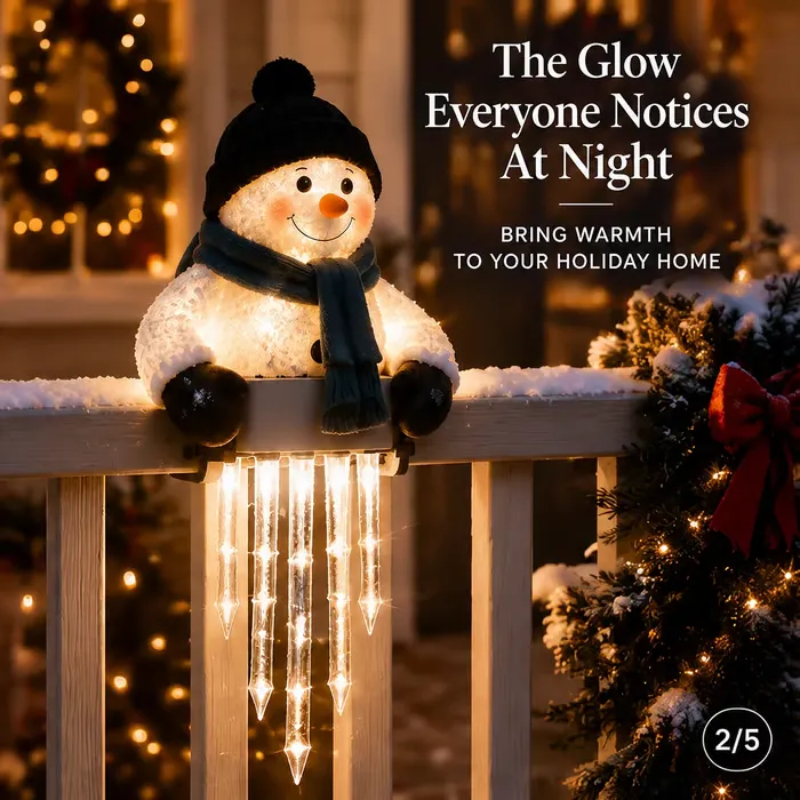⛄ Today 49% OFF ✨  WinterGlow Snowman Icicle Light Decor