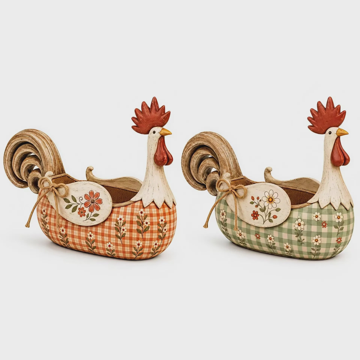 🐓 Farmhouse Rooster Storage Basket